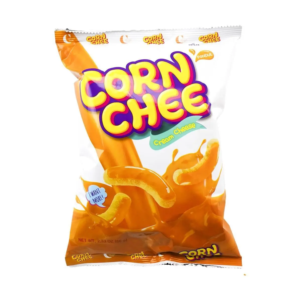 CROWN Cheese Corn Snacks 66g - Crispy Korean Snack, Perfect for Parties & Gifting