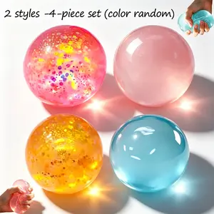 4-Piece Soft Play-Doh Set, Colorful Solid Slow-Rise Squishy Toy, Stress Relief Plush Toy, Ideal Gift for Kids & Adults, Random Colors