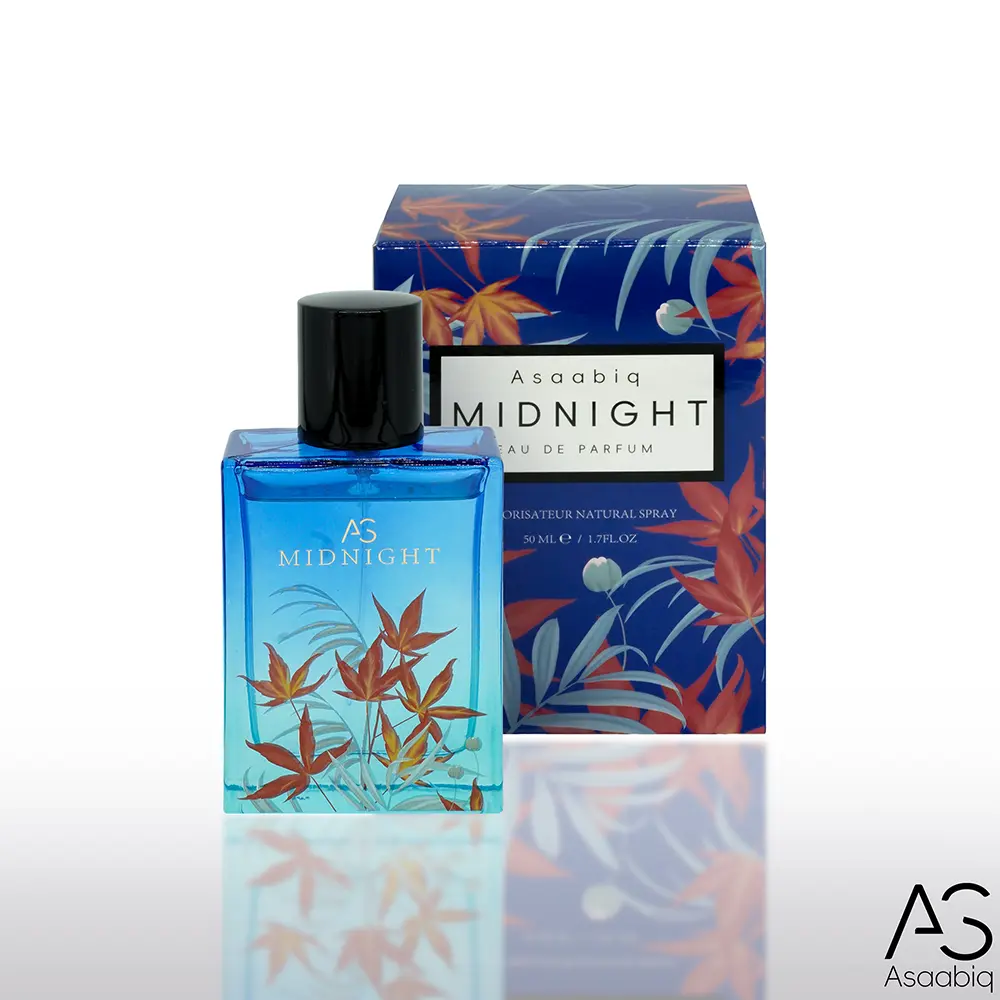 Asaabiq MIDNIGHT Luxury Aromatic Woody Perfume 50ml/1.7oz Eau de Parfum For Men & Woman All Day Wear Long Lasting Fragrance Perfect for Couple Gift