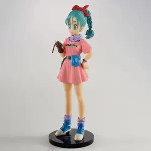 15cm Dragon Ball AFigures Childhood Bulma Action Figurine Statue Toy Model Doll Collectible Room Decoration Gifts
