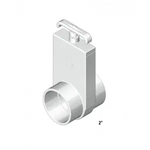 212 MAIN Efficient Flow Control Slice Valve - 2 in. Spigot Slip x 2 in. S Connection, Water-Safe Hardware Valve