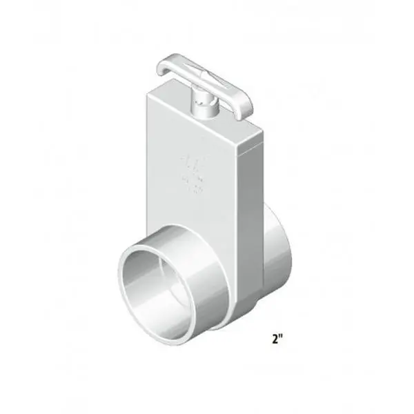 212 MAIN Efficient Flow Control Slice Valve - 2 in. Spigot Slip x 2 in. S Connection, Water-Safe Hardware Valve