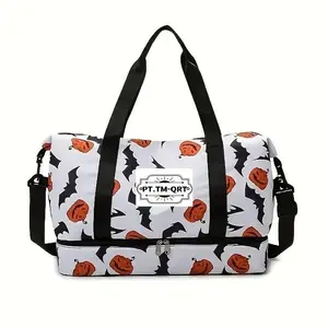 "mothersdaygift"，tiktokshopstockup，Business Short Trip Outdoor Leopard Print Sports Fitness Trendy Cow Pattern Women's Handbag Leopard Print Holiday Gift Bag Shoes Travel Yoga