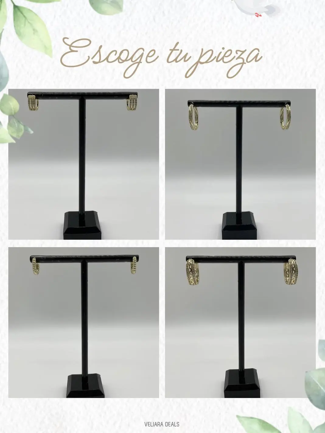 ARETES VARIADOS/  Selecciona tu pieza en el live./  Choose your piece in the Live.