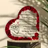 MUNBYN "TO MY Love" Acrylic Puzzle Message Desk Sign - Heart Plaque, Novelty DIY Decor, Cute Desk Accessory (Remove Protective Film Before Use), Cool Cute Gift for Boyfriend, GF Gift for Adults