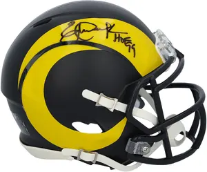 Eric Dickerson Los Angeles Rams Autographed Riddell Rivalry Speed Mini Helmet with "HOF 99" Inscription - Fanatics Authentic Certified