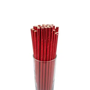 Paper Drinking Straws- Metallic Finish