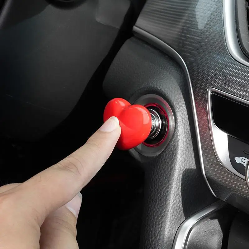 Car Engine Start Stop Button Decoration, Car Engine Start Stop Button Protective Cover, Universal Car Interior Decoration Accessories