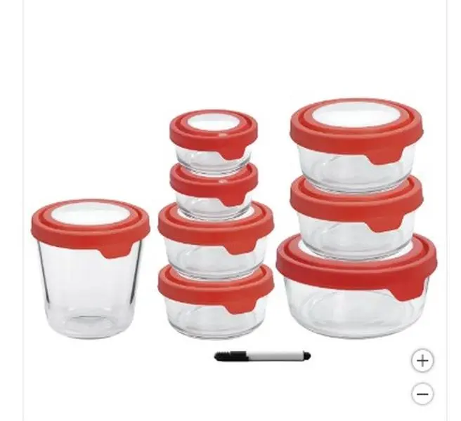 Anchor Hocking TrueSeal Glass Food Storage, Set of 16