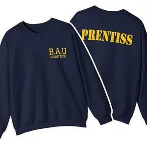 Vintage Criminal Minds Blanket TV Homage SweatshirtFeaturing Special Agent Prentiss and Quico Sweatshirts Sweatshirt both Side Casual Long Sleeve