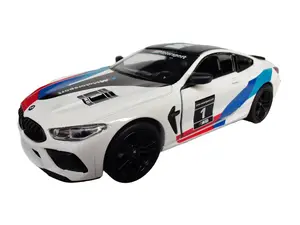 KINSMART 1:38 Scale BMW M8 Competition Coupe Livery Edition Die-Cast Metal & Plastic Model Car with Pull-Back Action and Openable Front Door 5 Inches Long
