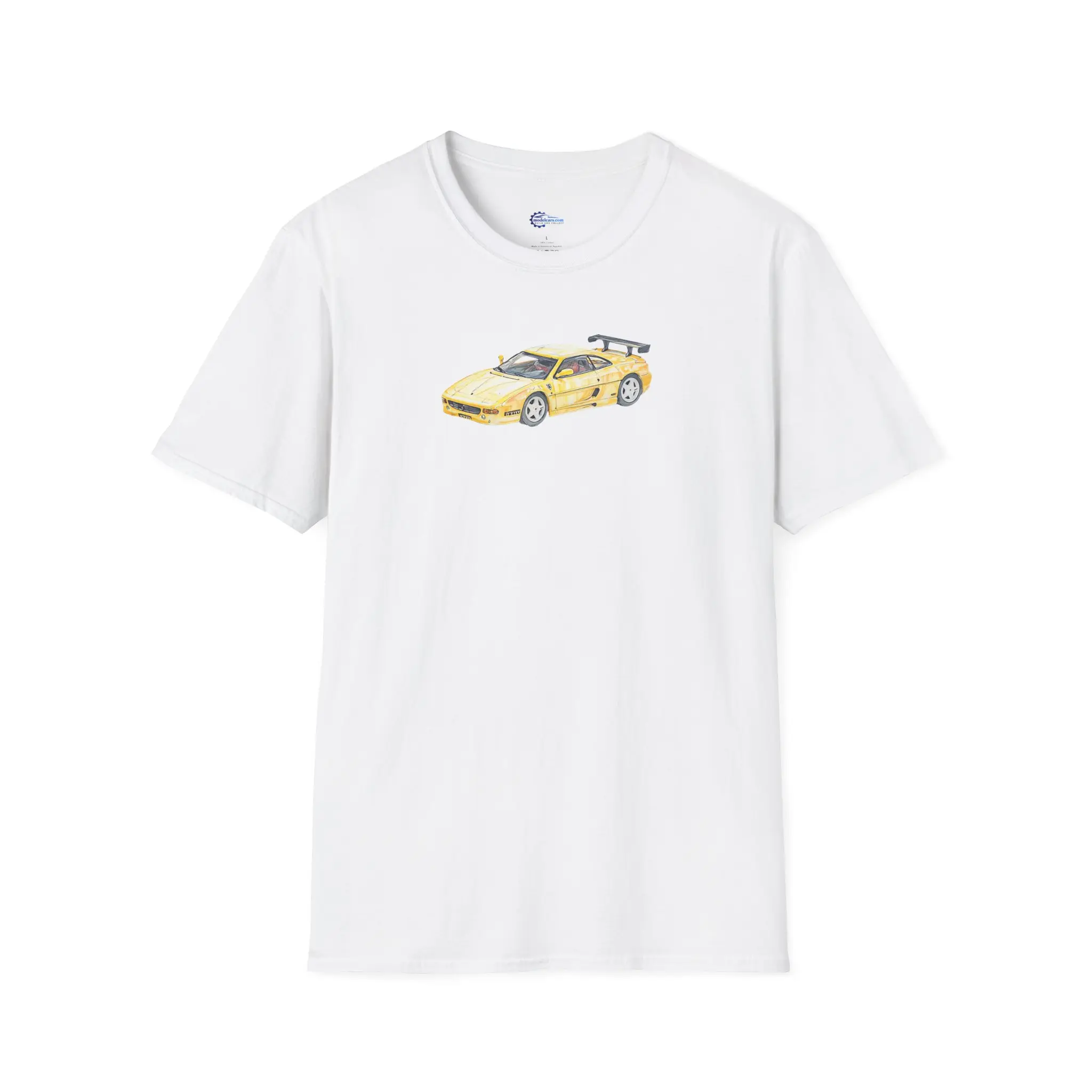 Sketch-Art Ferrari F355 Supercar Tee, Unisex Graphic Shirt, Car Enthusiast Gift,