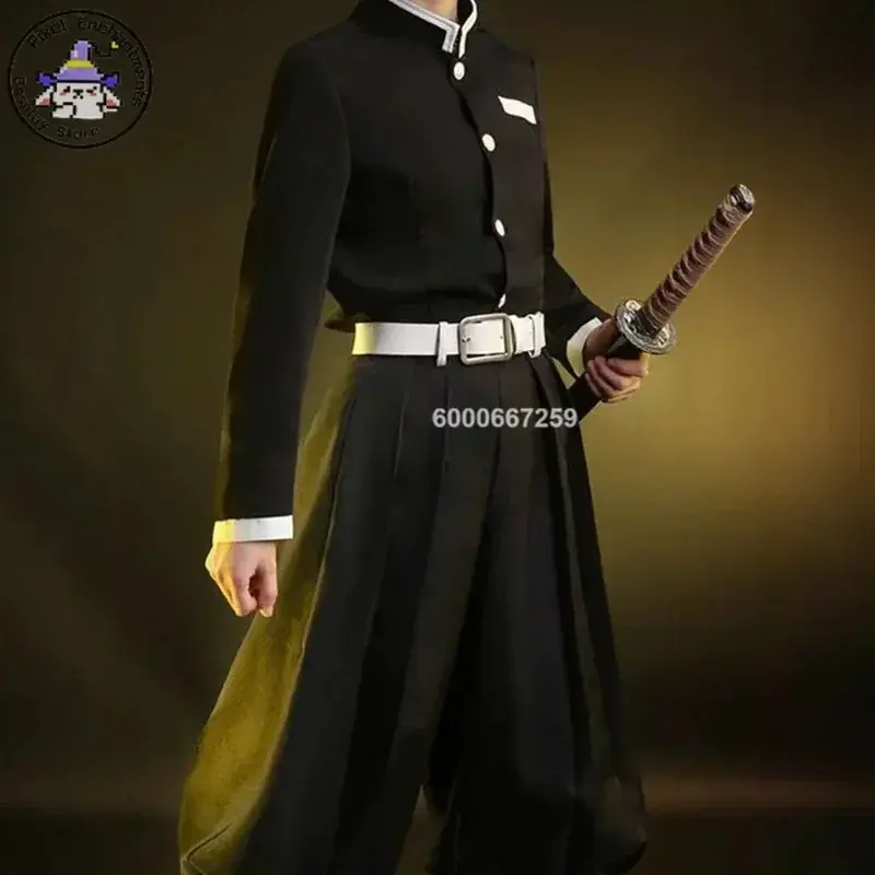 2026 Yaiba Anime Kamado Tanjirou Cosplay Costume Women Men Kisatsutai Uniform Wig Halloween Comic Con Outfit