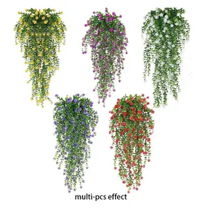 Artificial eucalyptus tree hanging plant set, Artificial Faux Plants, UV-resistant, suitable for indoor and outdoor decoration, perfect for home, garden, weddings, holiday events