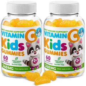DR. MORITZ Vitamin C Gummies for Kids & Adults 240 mg - Immune Support Low-Sugar Chewable Vitamins for Toddlers - Vegetarian Gelatin-Free Children's Dietary Supplement (Citrus Flavor) (120 Count)