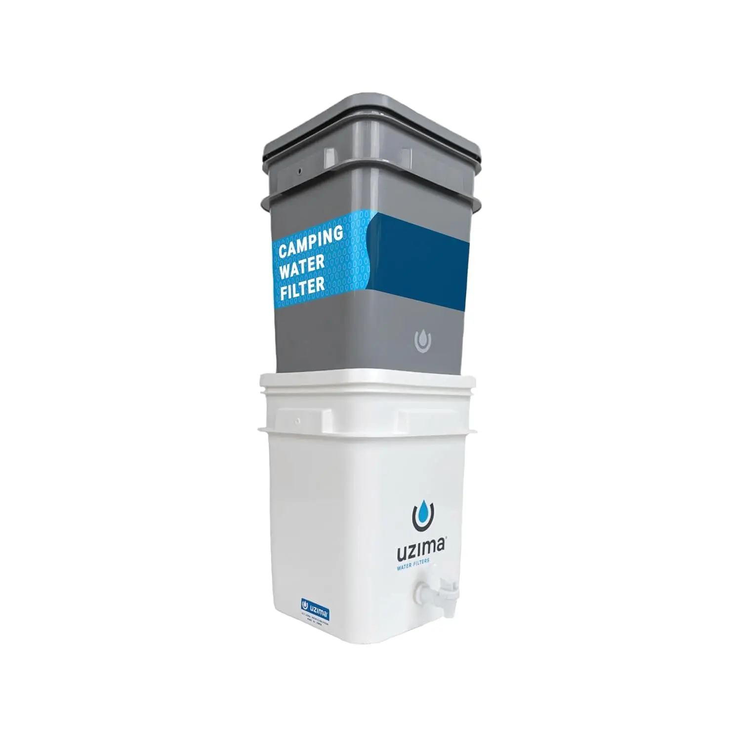 Uzima UZ-2 Camping Water Filter and Drinking Water Filter System, Portable Travel Alternative to Purification Systems, for Camping, Backpacking, and Hiking