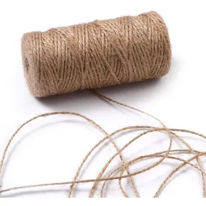 3Ply  Jute Twine, Arts and Crafts Jute Rope, Industrial Packing Materials Packing String for Gifts,DIY Crafts, Decoration, Bundling, Gardening and Recycling