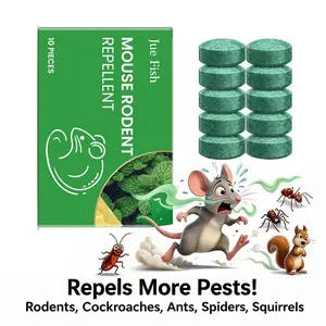10 - Pack Popular Natural Rodent Repellent Balls! Infused with peppermint and lemon oil, these balls effectively deter squirrels, rats, spiders, and other pests. Safe, long - lasting, and easy - to - use for both indoor and outdoor applications.