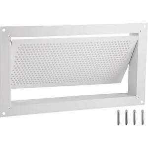 VEVOR Crawl Space Flood Vent, 8x 16x 2Foundation Flood Vent, to Reduce Foundation Damage and Flood Risk, Wall Mounted, for Crawl Spaces, Garages Full Height Enclosures, BlackVEVOR Super Brand Day