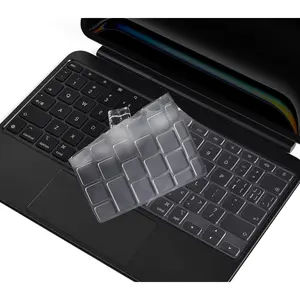 Premium Keyboard Cover Ultra Thin for 2026 Magic Keyboard(iPad Air 11 M4 M3 & Pro 11 M5 M4), Magic Keyboard Folio(iPad A16 & iPad 10th Gen), iPad Pro 11-in Protector Skin AccessoriesGift