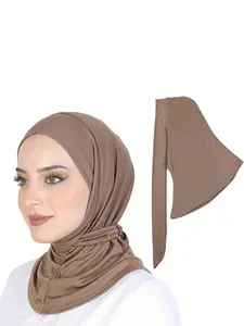 Women's Headscarf Tie-Up Scarf Wrap Cap Cover, Stylish Hair Accessory for Daily Wear & Special Occasions, Versatile Fashion Item Hijabs