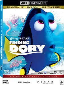 Finding Dory  [4K ULTRA HD BLU-RAY MOVIE] With Blu-Ray, 4K Mastering, Ac-3/Dolby Digital, , Dolby, Dubbed, Subtitled, 3 Pack