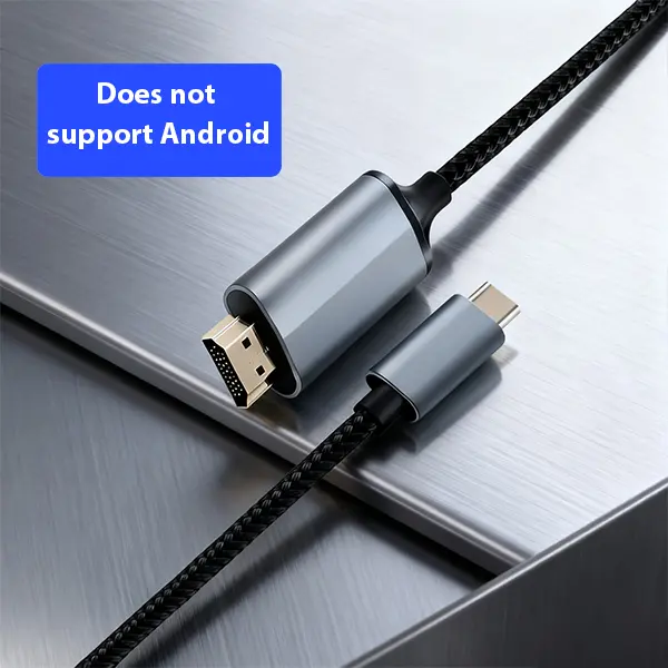 Lulaven 2026-Lulaven USB C to HD Cable 4K 60Hz Gold-Plated Plugs Aluminum HDR Type-C to HDMI 2.0 Cord for iPhone 15/16 MacBook iMac iPad Pro Galaxy 6ft Screen Mirroring Adapter, Accessories, Device