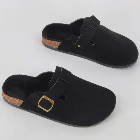 Men's Open-Toe Soft Rubber Outdoor Minimalist Mules, Casual Shoes, Casual PU Leather Slip-On Flats for All-Season Unisex Wear