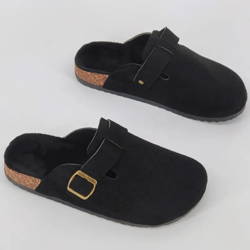 Men's Open-Toe Soft Rubber Outdoor Minimalist Mules, Casual Shoes, Casual PU Leather Slip-On Flats for All-Season Unisex Wear