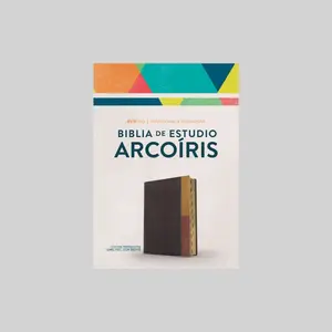 RVR 1960 Biblia de Estudio Arcoíris Cocoa/Terracota con Índice | Reina Valera