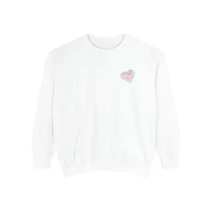 Hand-Drawn Heart Patch Sweatshirt | Small Chest Graphic