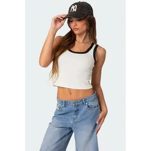 Alix Lacey Ribbed Tank Top