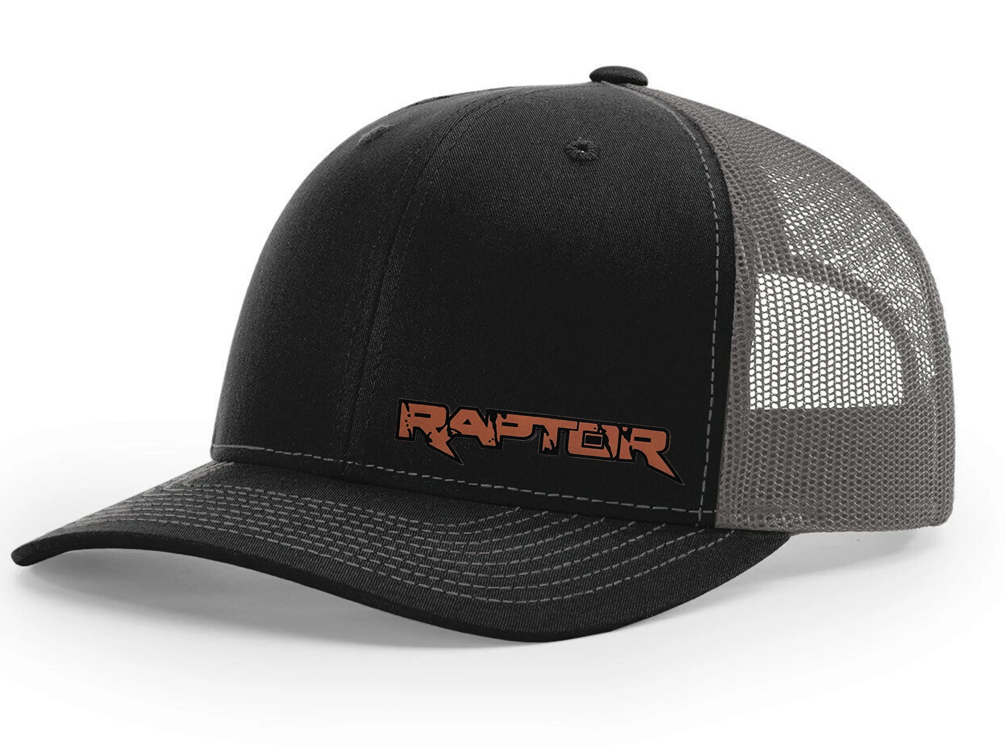 Ford Raptor F150 Truck Logo Side Panel Leather Patch Richardson 112 Snapback Trucker Hat Cap