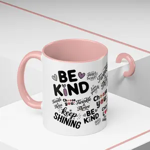 Inspirational Coffee Mug for Daily Motivation, Be Kind, Choose Love, Self-Care Gift, Positive Affirmation Mug