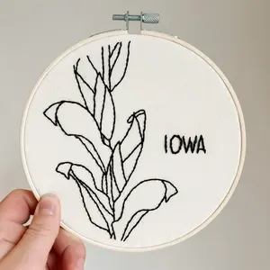 Iowa Corn 6” Embroidery Hoop DIY Kit