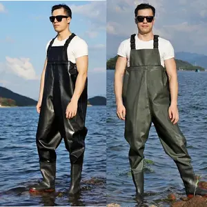 Water Pants Fishing Half-body Rain Pants Men and Women One-piece Clothes Leather Pants Fisherman Pants Water Shoes