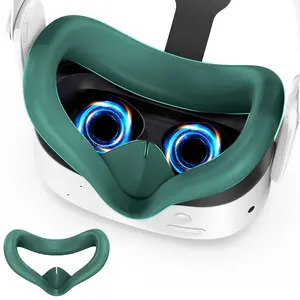 Silicone Face Pad Cover for Meta Quest 3S, VR Face Pad Mask, Oculus Quest 3S Headset Face Pad, Console Accessories, Virtual Reality Headset