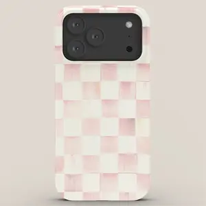 Society6 x Mackenzie Childs Rosy Check iPhone Case