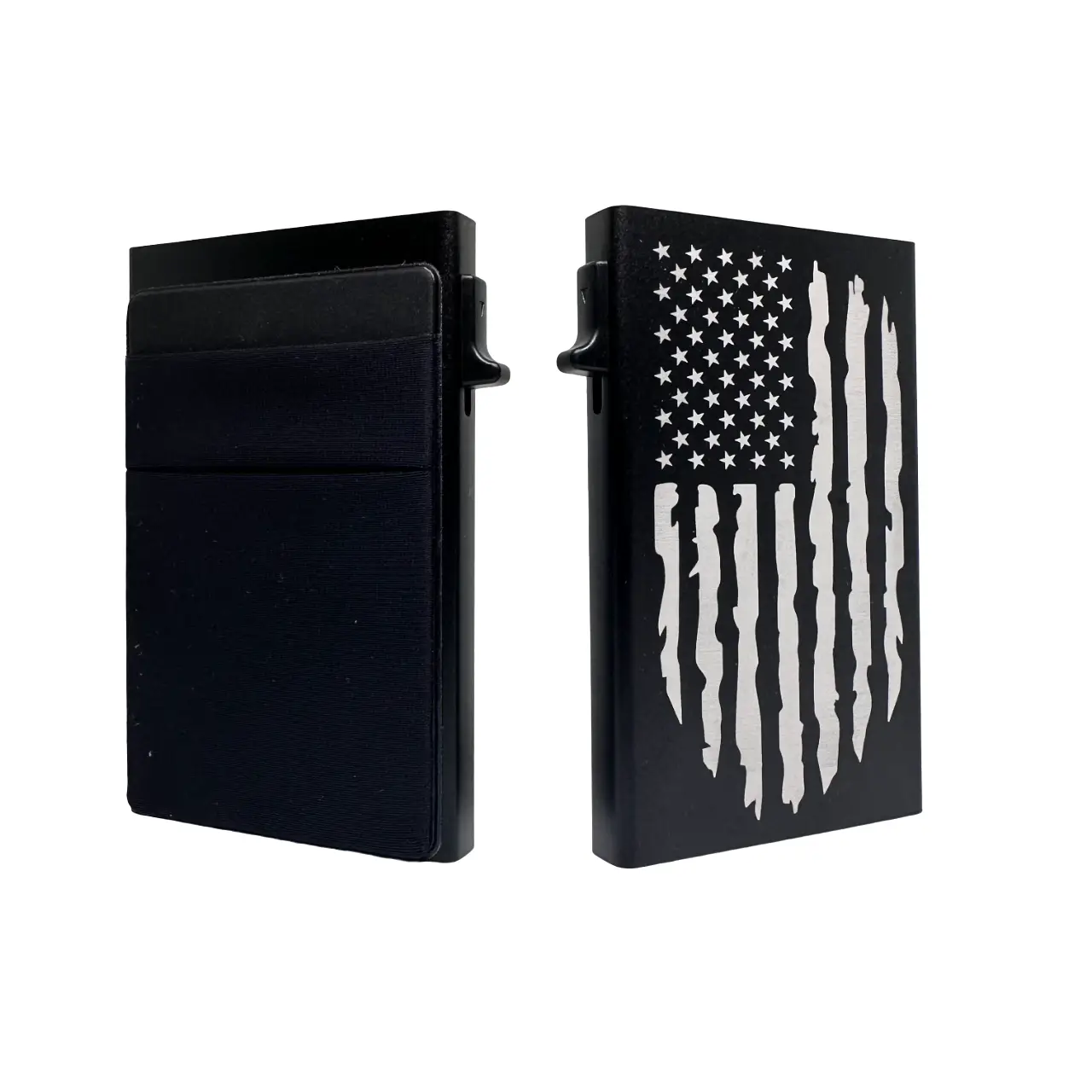 Minimalist Mens Simple Plain Aluminum Alloy Wallet Pop up Card Holder with RFID Blocking and Money Pocket Wallets Gifts for Men Dad Husband Boyfriend