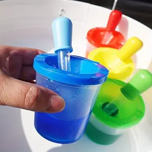 4pcs Children Play with Water Sensory Teaching Aids Pigment Dropper Science Game Teaching Aids Open Materials Fine Movements