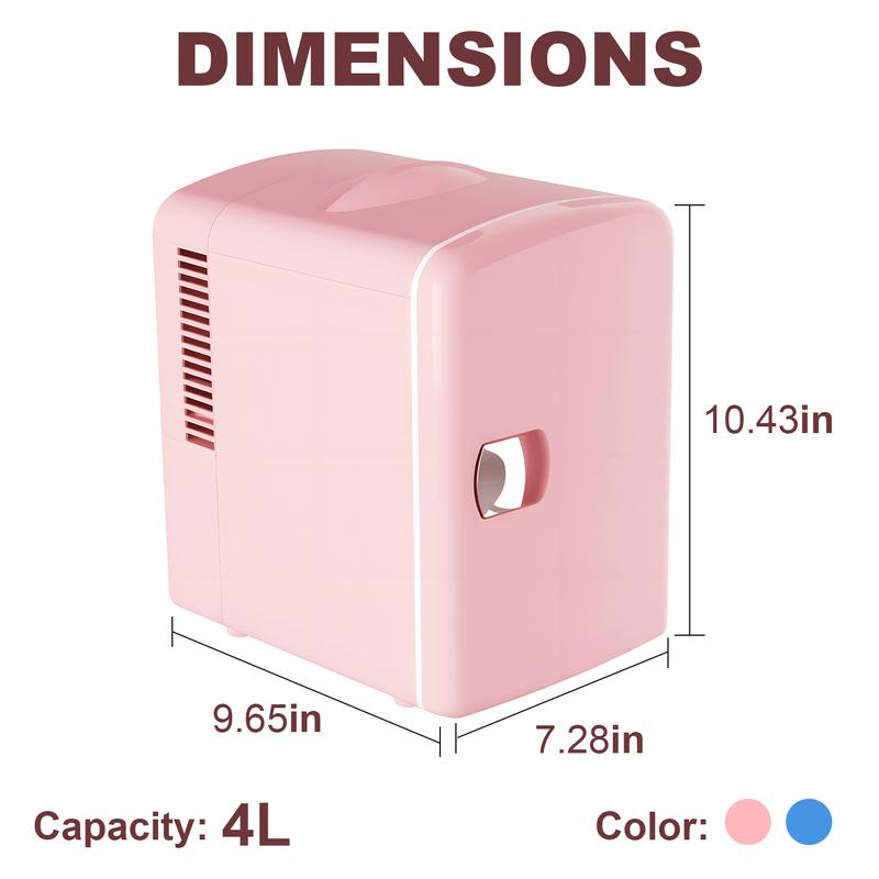 iceBLUE Skin Care Mini Fridge 4 L 6 Cans Compact Thermoelectric Cooler and Warmer Refrigerator for Cosmetics Drinks in Office Dorm Car Multi-Color Options skincare mini  brands  fridge Portable chilled organ iza do