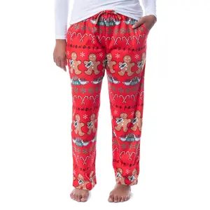 Friends The TV Series Womens' Gingerbread Central Perk Ugly Sweater Pajama Pants