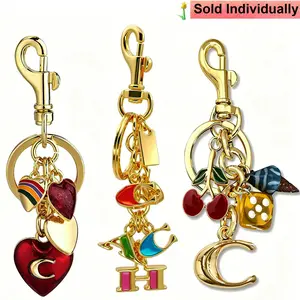 Bag Charms - Cherry Bag Charm Chain, fashionable Purse Charms for women's purse chain, Stylish Playful Charm
