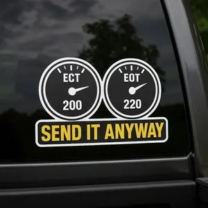 6.0 PowerStroke Sticker Pack – 4 Funny Diesel Truck Stickers for Ford Owners – Toolbox, Laptop, or Rear Window Decals