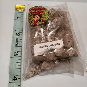 Claudia Tablita Cubierta San Juan Covered with Brown Clay and Caolin Made in Mexico Authentic Mexican Product