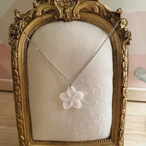 Plumeria Pendant Necklace
