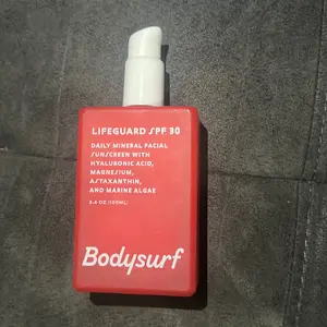 Bodysurf Daily Mineral Facial Sunscreen Vegan Hyaluronic Body Care