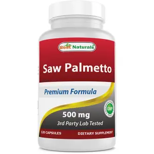Best Naturals Saw Palmetto 10:1 Extract Prostate Supplements for Men - 120 Capsules - Made with Pygeum Bark 4:1 Extract & Pumpkin Seed Powder