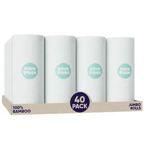 Save Trees Bamboo Paper Towels, 40 Pack