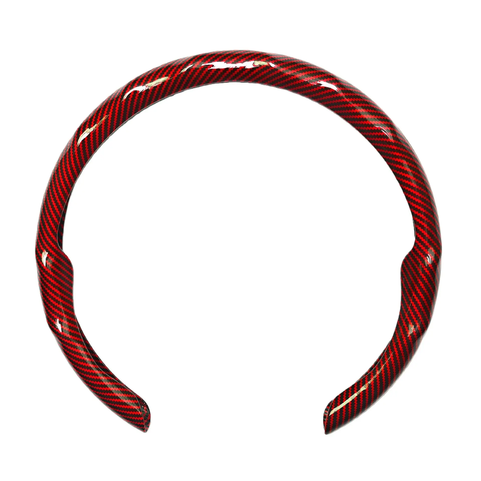 Car Steering Wheel Cover Carbon Laser Autumn Winter Warmth Cold Protection Universal Fit for Cars & SUVs Comfortable Non-slip All Seasons Sports Fashion